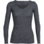 Icebreaker Siren Long Sleeve Sweetheart Top - Women's, Gritstone Heather, Extra Large, IB103194004XL