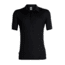 Icebreaker Solace Short Sleeve Polo - Mens, Black, Extra Large, 104594001XL
