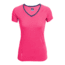 Icebreaker Spark Short Sleeve V Top - Women's-Cherub/Admiral Heather-Medium