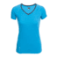 Icebreaker Spark Short Sleeve V Top - Women's-Cyan/Panther-Large