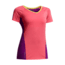 Icebreaker Spark Short Sleeve V Top - Womens-Grapefruit/Vivid/Fuse-Small