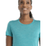 Icebreaker Sphere II Short Sleeve T-Shirt - Womens, Flux Green Heather, Small, IB0A56D3873S