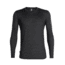 Icebreaker Sphere Long Sleeve Crewe - Mens, Black HTHR, Large, 104569030L