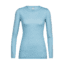 Icebreaker Sphere Long Sleeve Low Crewe, Waterfall Hthr, L, 104091401L