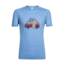 Icebreaker Sphere Short Sleeve Crewe Van Surf Life, Chalk Blue Hthr, M, 104175401M
