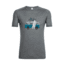 Icebreaker Sphere Short Sleeve Crewe Van Surf Life, Metal Hthr, L, 104175001L
