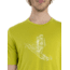 Icebreaker Tech Lite II Short Sleeve Skiing Yeti T-Shirt - Mens, Bio Lime, Extra Large, IB0A56IM864XL