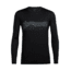 Icebreaker Tech Lite Long Sleeve Crewe Haute Route, Black, L, 104274001L