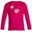 Icebreaker Tech Lite Long Sleeve Crewe Lift - Kids'-2-Pop Pink/Snow