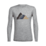 Icebreaker Tech Lite Long Sleeve Crewe Seven Summit Stack, Metro Hthr, L, 104121001L