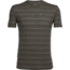 Icebreaker Tech Lite Short Sleeve Crew - Men's-Stripe Kona/Bracken-Small