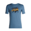 Icebreaker Tech Lite Short Sleeve Crewe Arctic Explorers - Mens, Granite Blue, Small, 104309-401-S