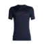 Icebreaker Tech Lite Short Sleeve Crewe Cadence PuLong Sleevee - Mens, Midnight Navy, XL, 104574401XL