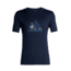 Icebreaker Tech Lite Short Sleeve Crewe Sum of Parts - Mens, Dark Night Heather, Small, 104310-401-S