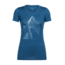 Icebreaker Tech Lite Short Sleeve Low Crewe At My Peak, Prussian Blue, L, 104155402L