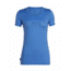 Icebreaker Tech Lite Short Sleeve Low Crewe Cadence Pulse- Womens, Cove, Small, 104602401S