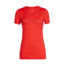 Icebreaker Tech Lite Short Sleeve Low Crewe - Womens, Blizzard HTHR, Small, 104602001S
