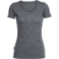 Icebreaker Tech Lite Short Sleeve Scoop Shirt - Women's-Gritstone Heather-Large