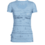 Icebreaker Tech Lite Short Sleeve Scoop Shirt - Women's-Porto Isle Mist Blue Heather-Large