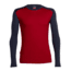 Icebreaker Tech Long Sleeve Crew Top - Men's-Oxblood/Stealth-Large