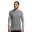 Icebreaker Tech Long Sleeve Crew Top - Men's-Stripe Metro Heather-X-Large