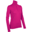 Icebreaker Tech Long Sleeve Half Zip Top - Women's-Magenta-Large