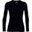 Icebreaker Tech Top Long Sleeve Crew - Women's-Black-X-Small