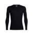 Icebreaker Tech Top Long Sleeve Crewe, Black/Black, 2XL, 104033001XXL