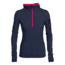Icebreaker Terra Long Sleeve Half Zip Hood - Women's-Fathom Heather/Admiral/Cherub-Small