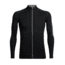 Icebreaker Tracer Long Sleeve Zip, Black/Monsoon, L, 104103001L