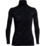 Icebreaker Vertex Long Sleeve Half Zip Flurry - Women's-Black/Jet Heather-Large