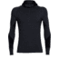 Icebreaker Winter Zone Long Sleeve Half Zip Hood - Men's-Jet Heather/Black/Lunar-Small