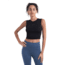 Icebreaker Women Merino 125 ZoneKnit Energy Wind Cropped Bra-Tank, Black, S, IB0A56XT001S