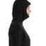 Icebreaker Women Merino 560 Realfleece Elemental LS Zip Hoodie, Black, M, IBBA56SS001M