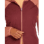 Icebreaker Women Merino Quantum Hybrid LS Zip Hoodie, Cedar Wood/Port/CB, M, IBBA56SZ02TM
