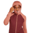 Icebreaker Women Merino Quantum Hybrid LS Zip Hoodie, Cedar Wood/Port/CB, M, IBBA56SZ02TM