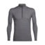 Icebreaker Zeal Long Sleeve Half Zip, Metal/Monsoon, M, 104120001M
