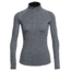 Icebreaker Zone Long Sleeve Half Zip, Gritstone Hthr/Snow, XL, 102571002XL