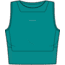 Icebreaker ZoneKnit Cropped Bra-Tank - Women's, Flux Green, Extra Large, IB0A56FC861XL