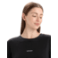 Icebreaker ZoneKnit Short Sleeve T-Shirt - Womens, Black, Large, IB0A56OU001L