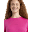 Icebreaker ZoneKnit Short Sleeve T-Shirt - Womens, Tempo/Electron Pink/Cb, Small, IB0A56OU858S