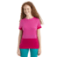 Icebreaker ZoneKnit Short Sleeve T-Shirt - Womens, Tempo/Electron Pink/Cb, Small, IB0A56OU858S