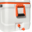 Igloo Super Tough Cooler Stx, 72 Qt, White/Orange 00044950
