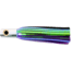 Iland Sailure Flasher Trolling Lure, 5 1/2in 3-D Eyes, 5 - 8 Kts, 1/2oz, Conical Chrome Head/Black &amp; Plum Skirt, SA300F-BK/PL