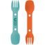 Industrial Revolution Utility Spork 2Pk, Teal/Ember Org, F-SP-UT-2PK-TEAL-EMBER