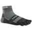 Injinji 2.0 Outdoor Midweight Mini Crew Nuwool Socks - Mens, Charcoal And Black, Extra Large, 223330-CBS-XL