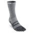 Injinji 2.0 Outdoor Midweight Mini Crew Nuwool Socks - Mens, Charcoal And Black, Large, 223270-CBS-L