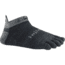 Injinji Run Lightweight No Show Nuwool Socks - Mens, Charcoal And Black, Large, 201310-CBS-L
