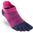Injinji Run Lightweight No Show Socks - Womens, Pink / Navy, M/L, 201111-NVP-M/L