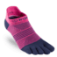 Injinji Run Lightweight No Show Socks - Womens, Pink / Navy, M/L, 201111-NVP-M/L